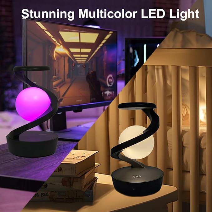 lampara luz flotante interactiva | LumiGlow 360™