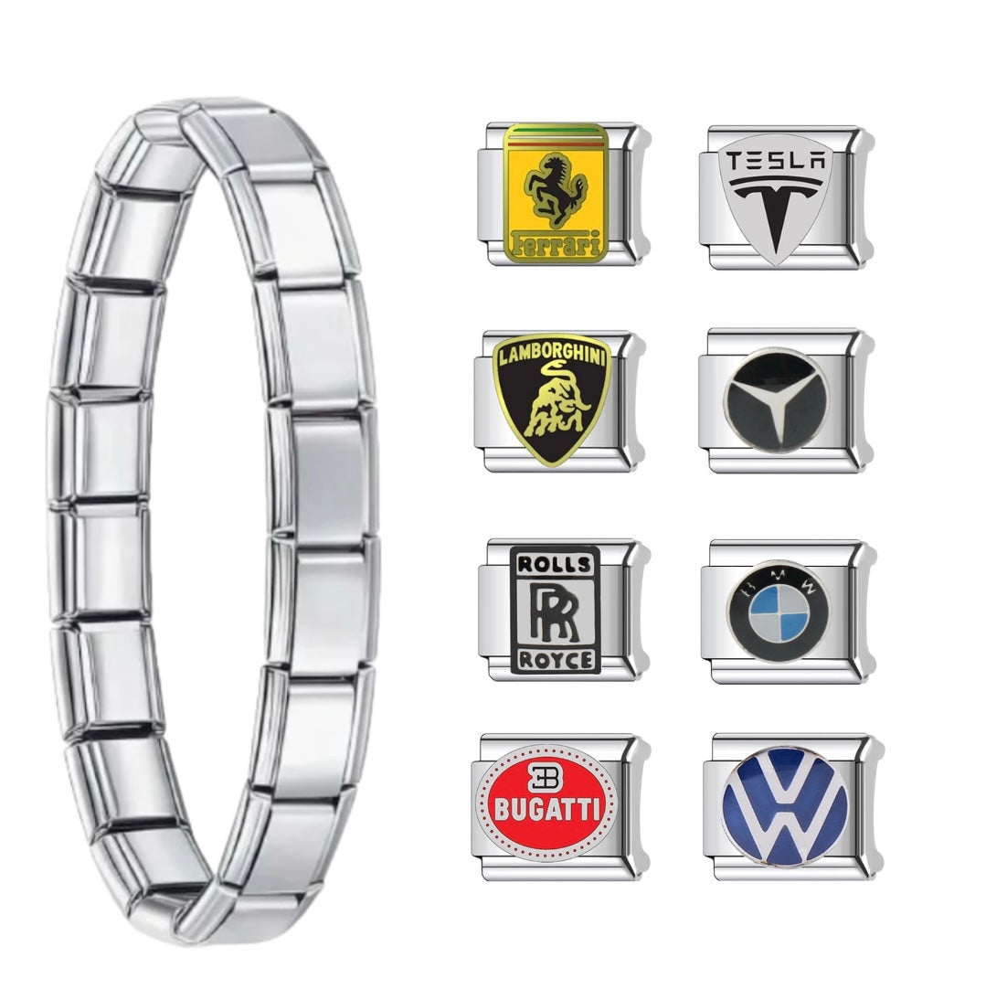 Pulsera Italiana - Edición Autos de Lujo