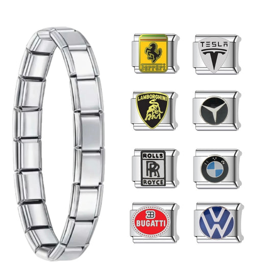 Pulsera Italiana - Edición Autos de Lujo
